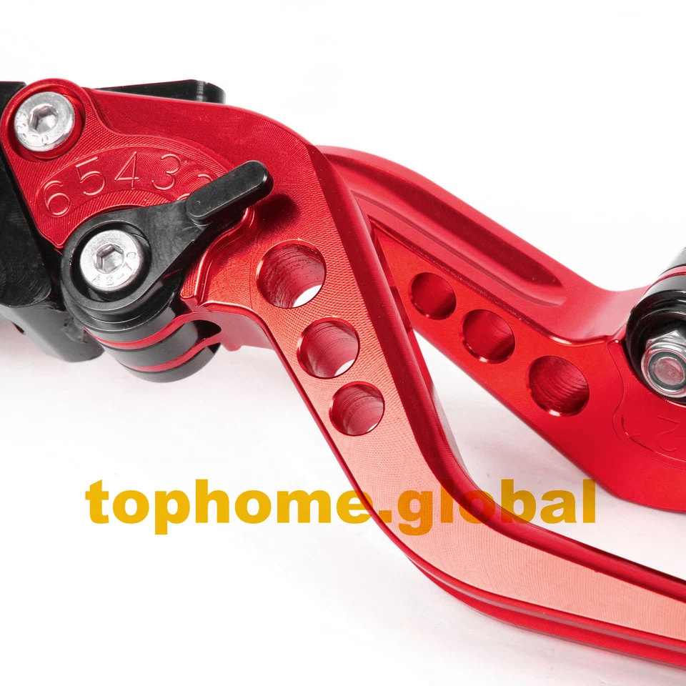 Palancas de freno de embrague corto rojas CNC para Suzuki KATANA GSX600F GSX750F 1989-2006 Foto 3 de 4