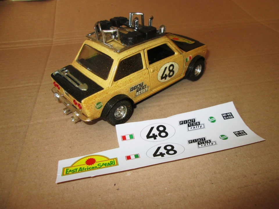 ADESIVI STICKER RESTAURO FIAT 128 SAFARI rally 1/25 POLISTIL POLITOYS giannini - Immagine 2 di 2