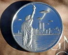 2022 UFOs OVER NEW YORK 1OZ PURE SILVER ROUND, INTAGLIO