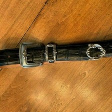 Brighton Alligator Belt In Black