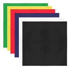 Pack of 24 Solid 100% Cotton Unisex Bandanas - Bulk Wholesale