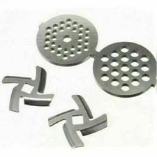 Stainless Steel 5#/7# Meat Mincer Plate Knife Net+Meat Grinder Blade Spare Kit