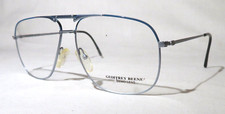 Geoffrey Beene, Italy GB 113 NOS NEW eyewear, 61-15-145 Blue metal frame