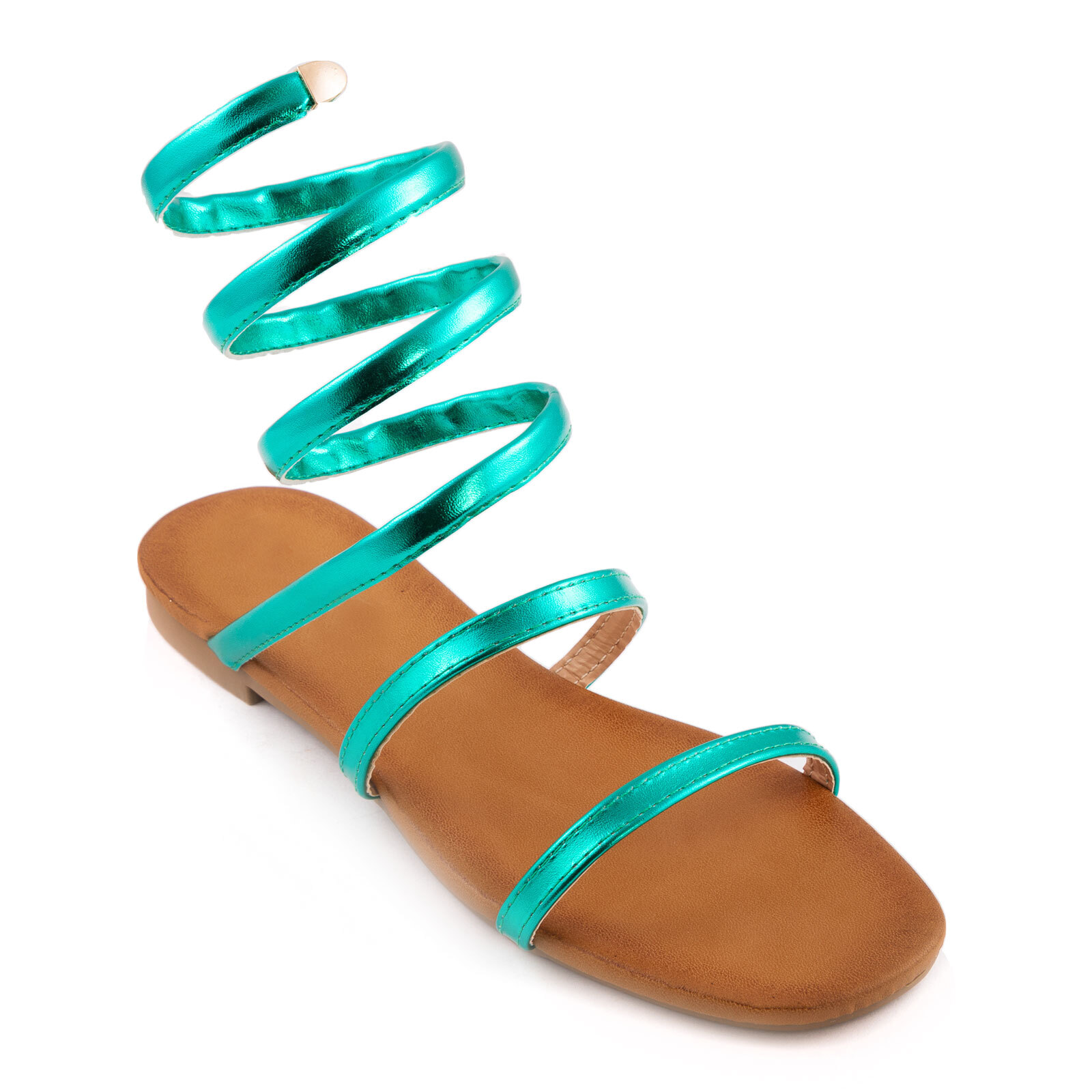 Sandalias Mujer Chanclas Piso Primavera Gladiadores Metalizada TooCool PM2898