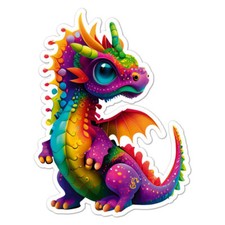 Cute Flying Dragon Sticker Decal