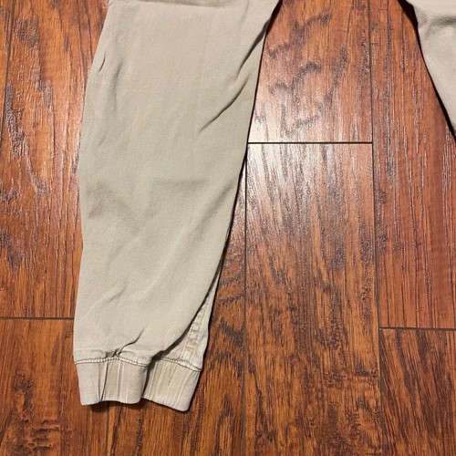 Levis Pants Boys Size 14 Reg 27x27 Tan Twill Pants w/ Drawstring Joggers - Picture 9 of 15