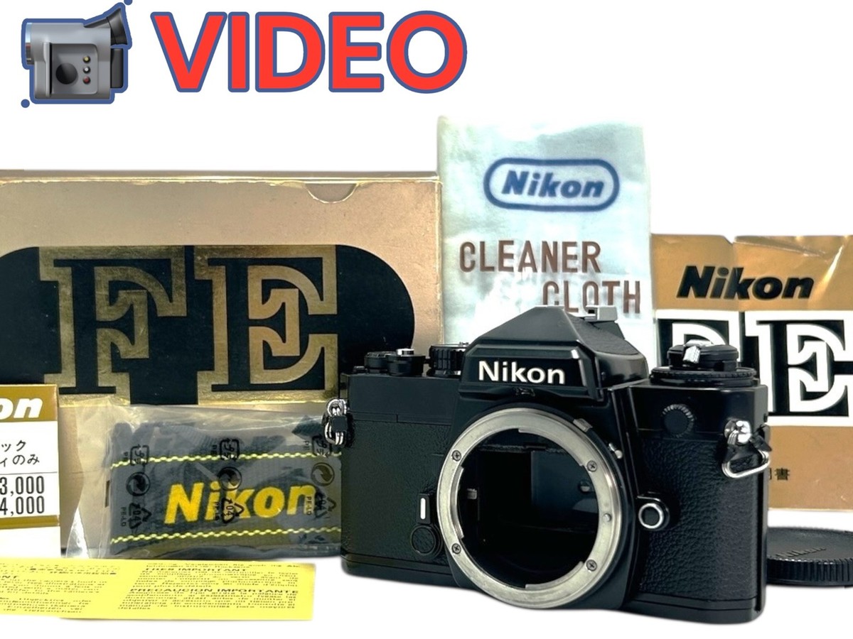 動作確認済】Nikon FE2 35mmフィルムカメラ ブラック 本体のみ 【公式