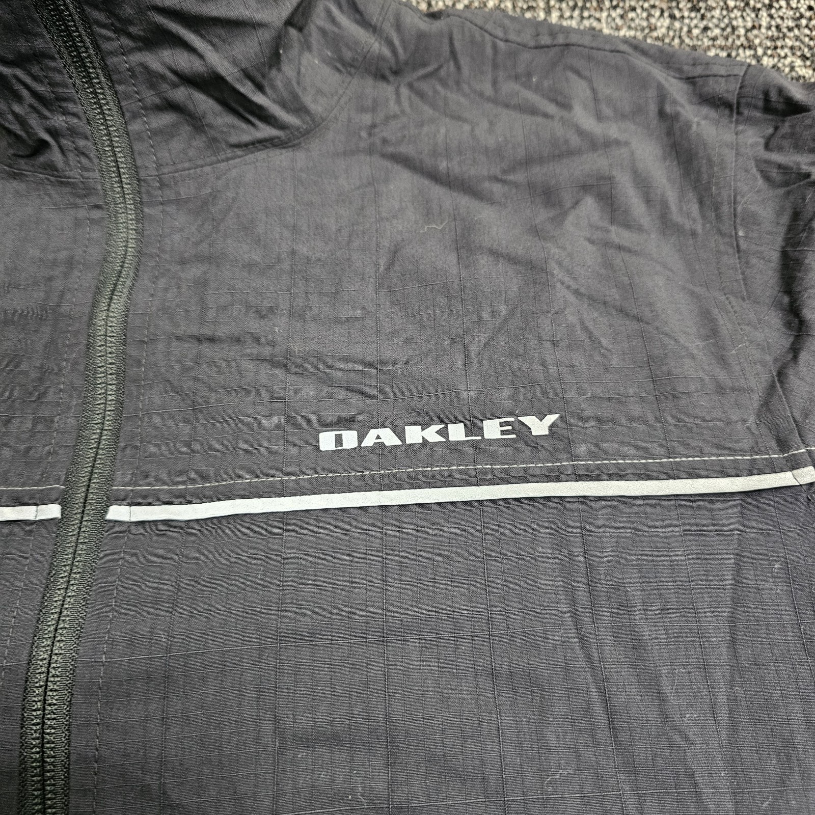 Oakley Software Jacket Size Large Black Windbreak… - image 3