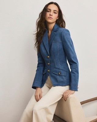 Veronica Beard Dickey Jacke Randy Denim Size 6 $ 798