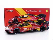 BBURAGO 1/18 - FERRARI 499P 3.0L TURBO V6 - WINNER 24H LE MANS 2024 16303-50