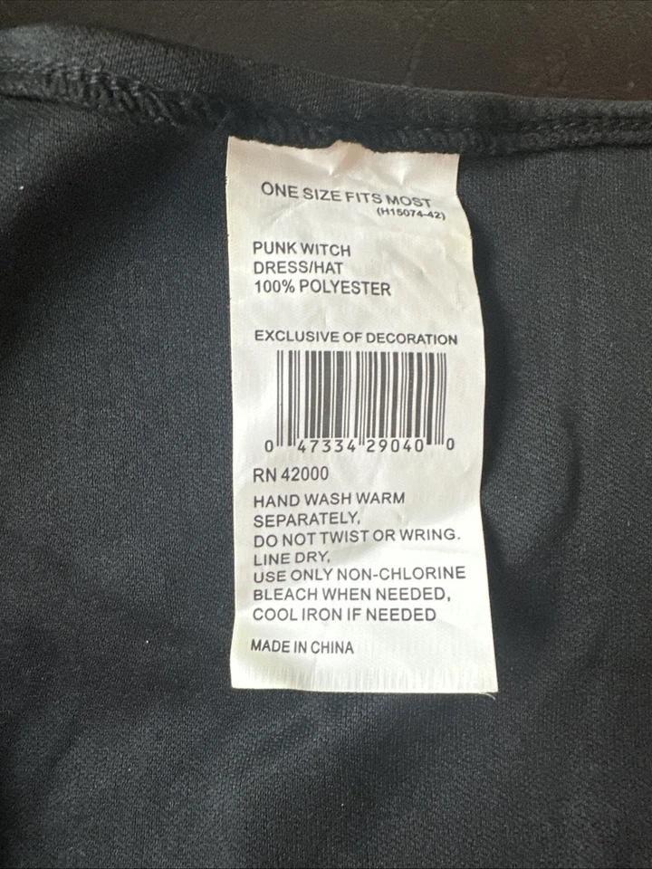 Chapéu fantasia xadrez Halloween totalmente Ghoul feminino OSFM BRUXA PUNK - Imagem 4 de 4