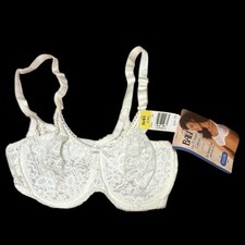 Vintage Bali Lace  N Smooth Underwire Bra White Lace 34C NWT 1980s Lingerie