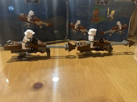 LEGO Star Wars Speeder Bikes Set 7128 Inc Missing Luke Tree Platform One Ski Leg