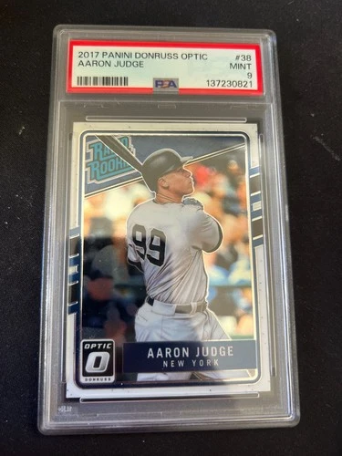 2017 Panini Donruss Optic - Rated Rookies Aaron Judge #38 (RC) PSA 9
