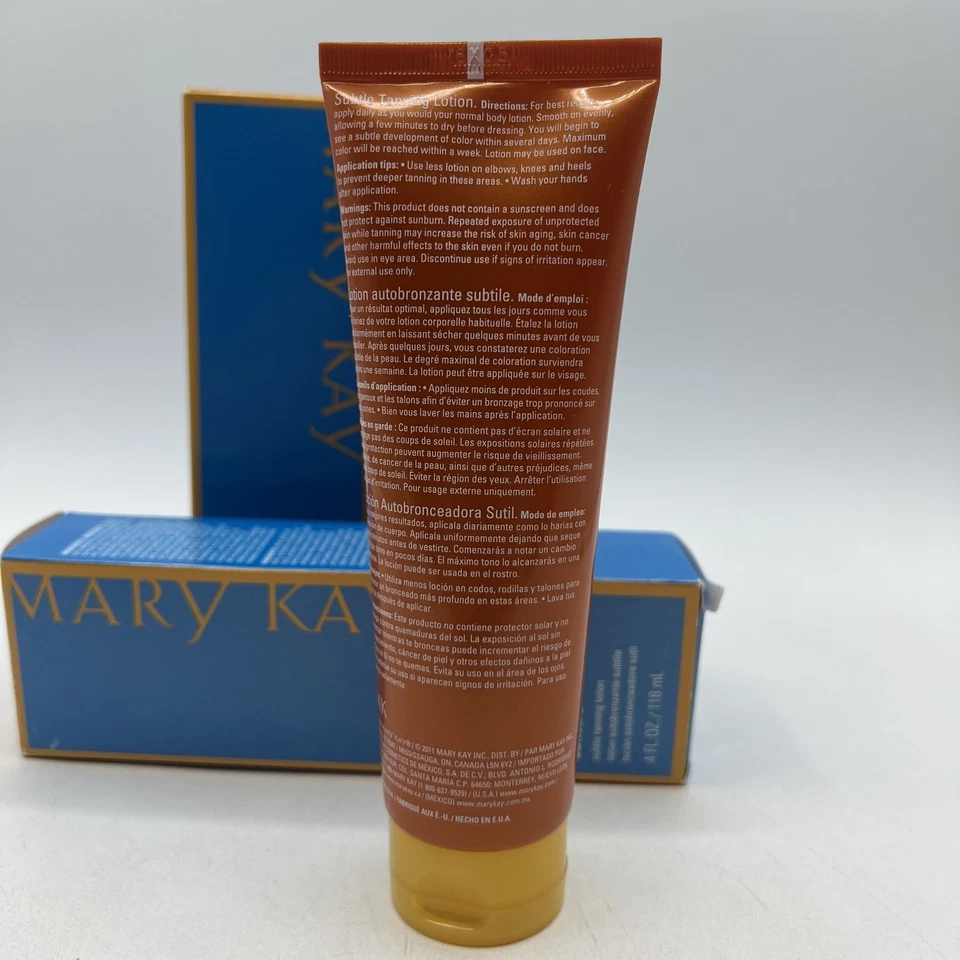 Lote 3 lociones bronceadoras sutiles Mary Kay Suncare Products 4 fl oz. Caducado NUEVO Foto 3 de 4
