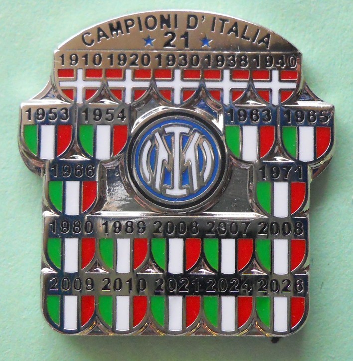 DISTINTIVO SPILLA PIN INTER CAMPIONE D'ITALIA 2025-26 2026 - 21° - FR1977 S