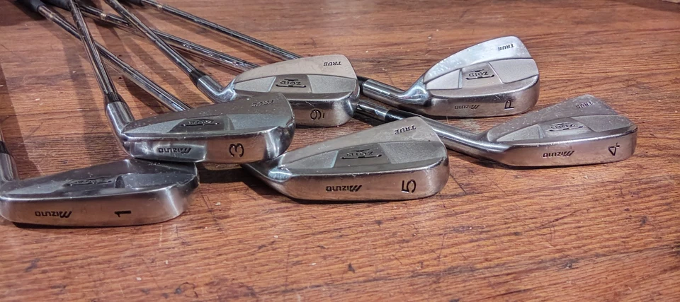 Six Mizuno T-Zoid True Single Iron 2 Hierro Acero Regular 1, 3-5, 9, P Foto 3 de 4