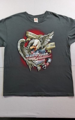 Bob Seager The Ride Out Tour 2014-2015 Concert T-Shirt Grey Size Large Graphic