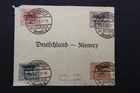 PLEBISCITE GERMANY 1921 FDC MIECHOWITZ SC#32-36 CV$550 PARTIAL COVER