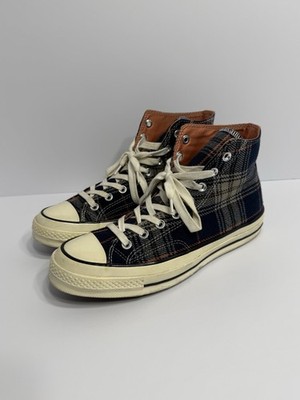 Converse Chuck Taylor 70 Hi Plaid Pack Navy 162406C Men s Size 9 Shoes
