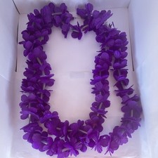 Purple Fabric Hawaiian Lei Adult Unisex Costume Accessory One Size