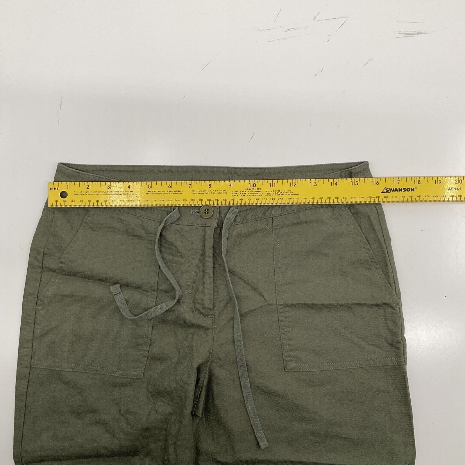 Talbots Pull On Drawstring Linen Blend Pants Wome… - image 7