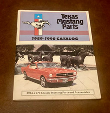 Vtg Texas Mustang Parts Catalog 1989-1990 Classic Mustang Parts 1965-1973 Horse
