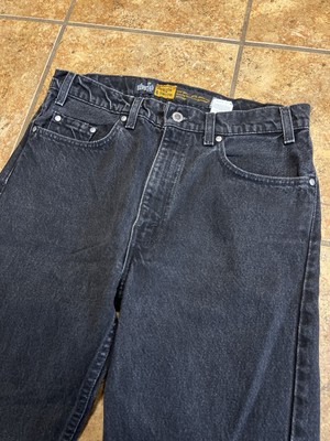 Vintage 90s Levis Silvertab Straight & Narrow 30x30 Black Denim