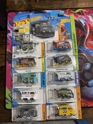 Hot Wheels Volkswagen Kool Kombi, Zamac, Treasure Hunt, Mooneyes Lot Of 11