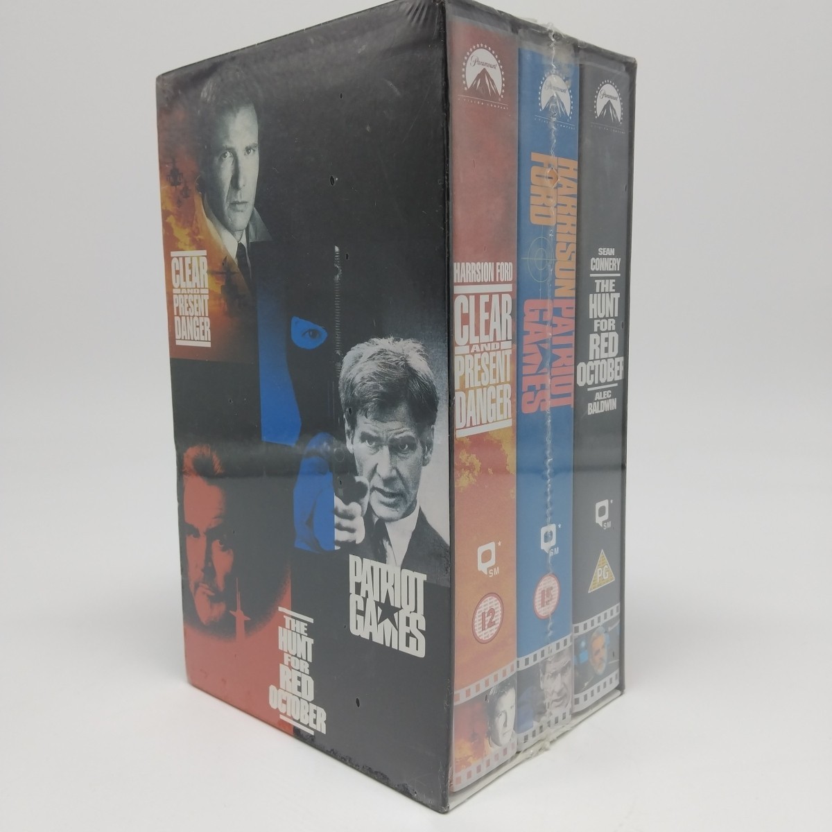 Triple Boxset VHS Cassettes  Red October|Patriot Games|Clear/Present NEW SEALED
