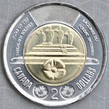 **NEW**CANADA/CANADA_2 dollari 2025_Soldato sconosciuto_Bi-Metal_Conio normale_unc