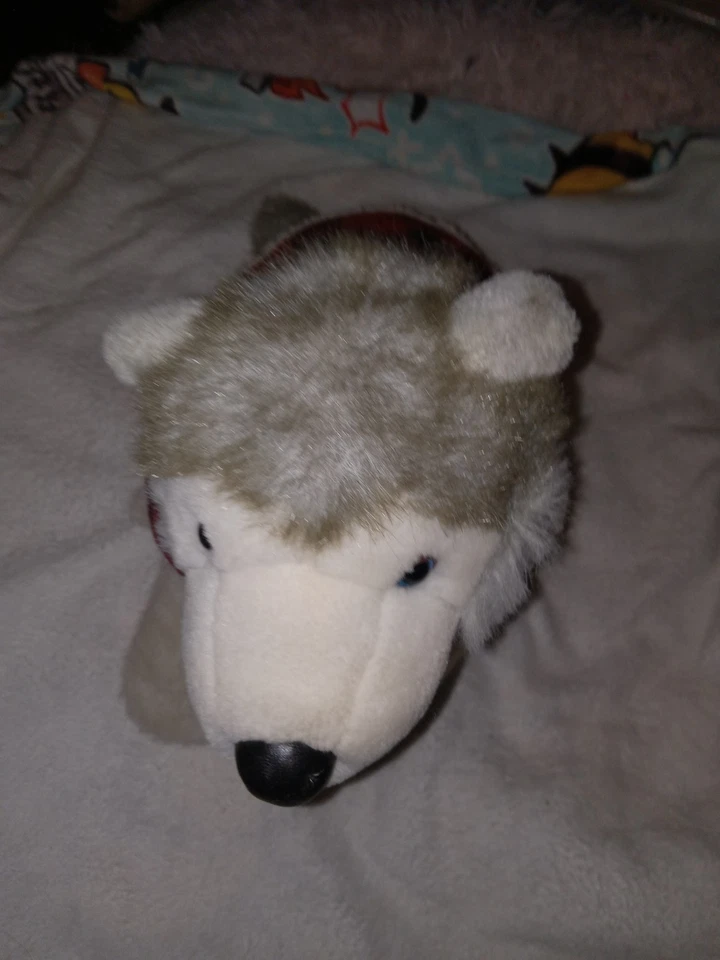 Build A Bear Husky Plush With Accessory Stuffed Toy 2004 Retired BAB Puppy Dog - Image 3 of 4