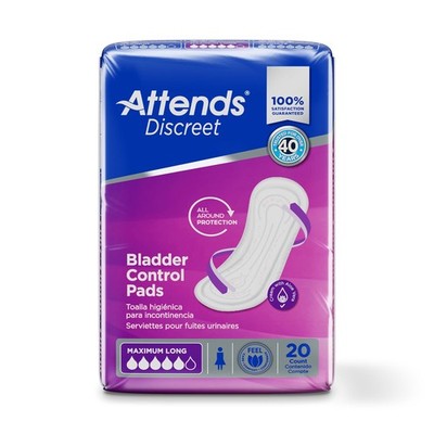 Attends Incontinent Pad 14.5'' L Maximum / Long Length Maximum Long 200 Ct
