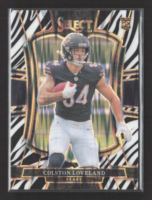 2026 Panini Select Prizm Premier Level Colston Loveland #172 Zebra RC