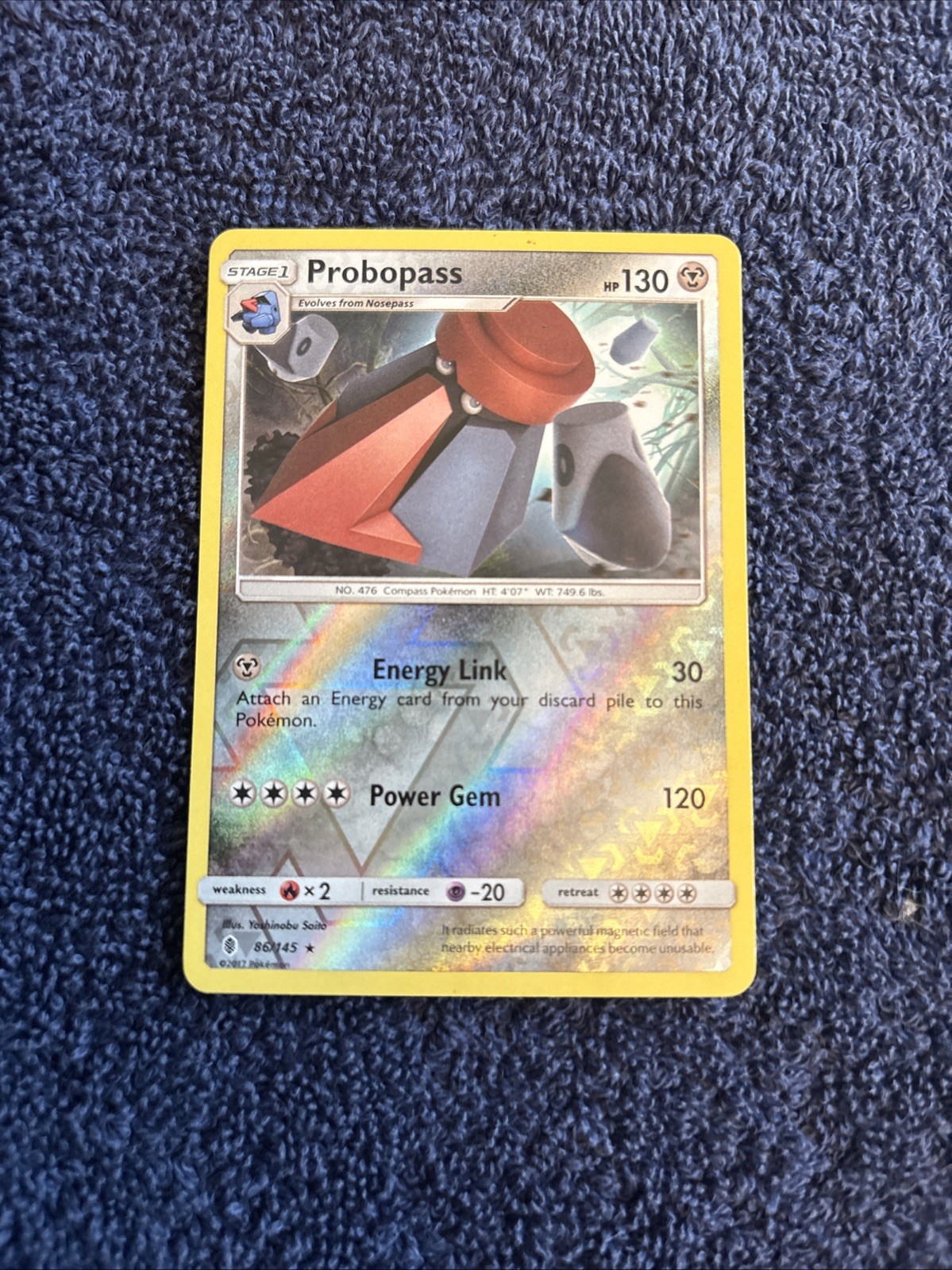 Probopass Reverse Holo Rare SM - Guardians Rising 86/145 NM