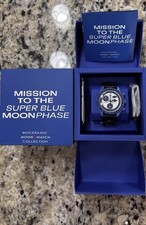 OMEGA x Swatch MoonSwatch Super Blue Moonphase SO33N700 NEW Box & Papers 