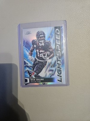 Topps Chrome Cosmic Light Speed Nico Collins #LS-27 Houston Texans Football