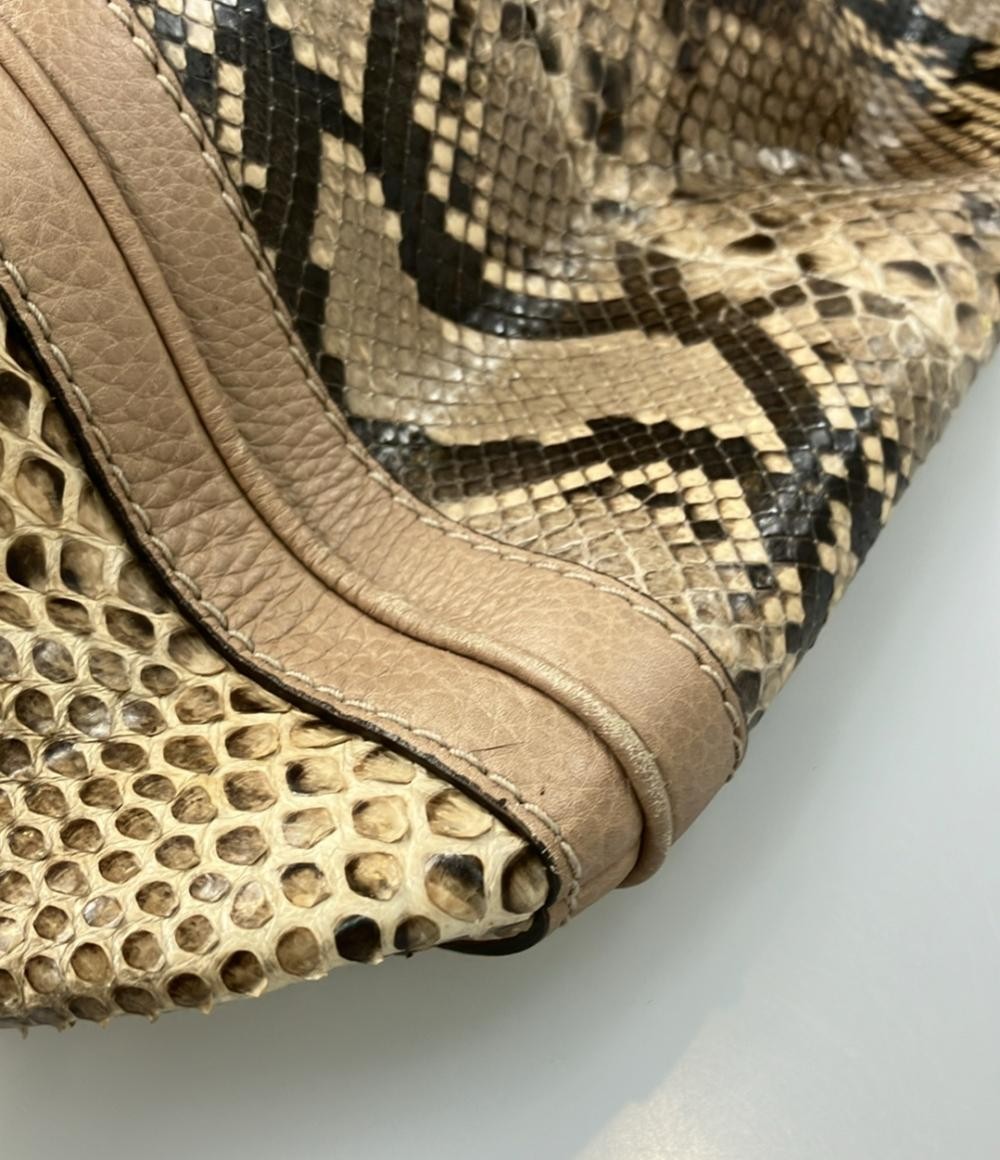 Gucci Bamboo Python Tote Bag - image 8
