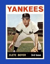 Near-Mint to Mint 1964 Clete Boyer Topps Baseball Card #69/New York Yankees