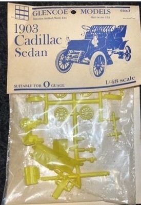 Glencoe 01003 1:48 Injection Molded 1903 Cadillac Sedan Plastic Model Kit