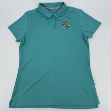Jacksonville Jaguars Polo Shirt Women’s Large Teal Nike NFL Dri-Fit Golf