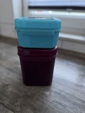 2 Vorratsbehälter Tupperware  „Junior-Bellevue & Mini-Bellevue“ mit Klappdeckel