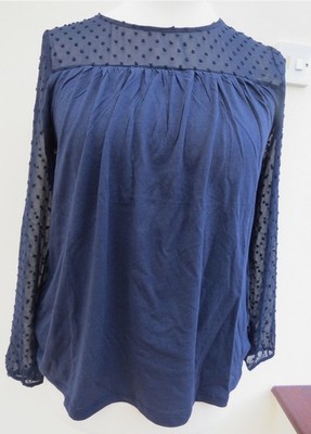 Boden Dobby Panel Top In Navy UK14 *Last Two *REDUCED*