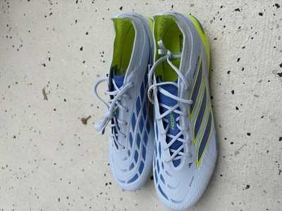 adidas Predator ELITE AG SIZE 11 1/2 NEVER WORN! Light Blue/Yellow