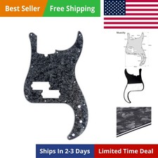 Pro 13 Hole P Bass Pickguard for 4 String Precision Bass Modern Style, 4Ply B...