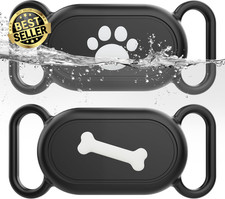 Dog Collar Holder(2 Pack) for Galaxy Smarttag2, Waterproof Silicone Case for Pet