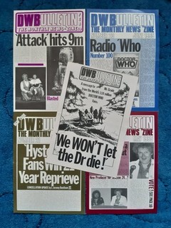 5 x Doctor Who Bulletin Fanzines Issues 19 20 21 22 23 1985 DWB