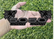5.0 Coyote Emblems Badges Racing Matteblack Aggressive New With Word Coyote 5.0 Coyote Emblems Badges Racing Matteblack Aggressive New With Word Coyote