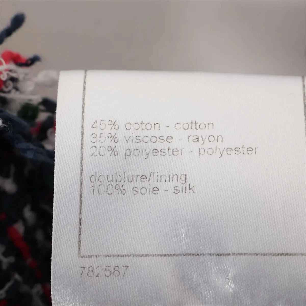 Giacca Chanel Coco Button 08P poliestere x cotone x rayon 36 donna multicolore