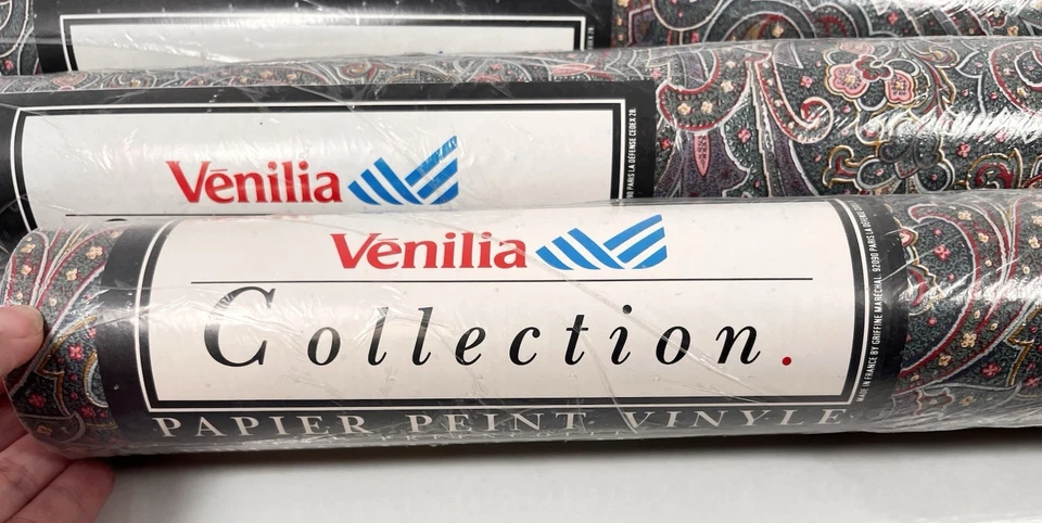 3 Rollos Colección Venilia Revestimiento de Pared Paisley Verde País Preparado De Colección De Colección Foto 3 de 4